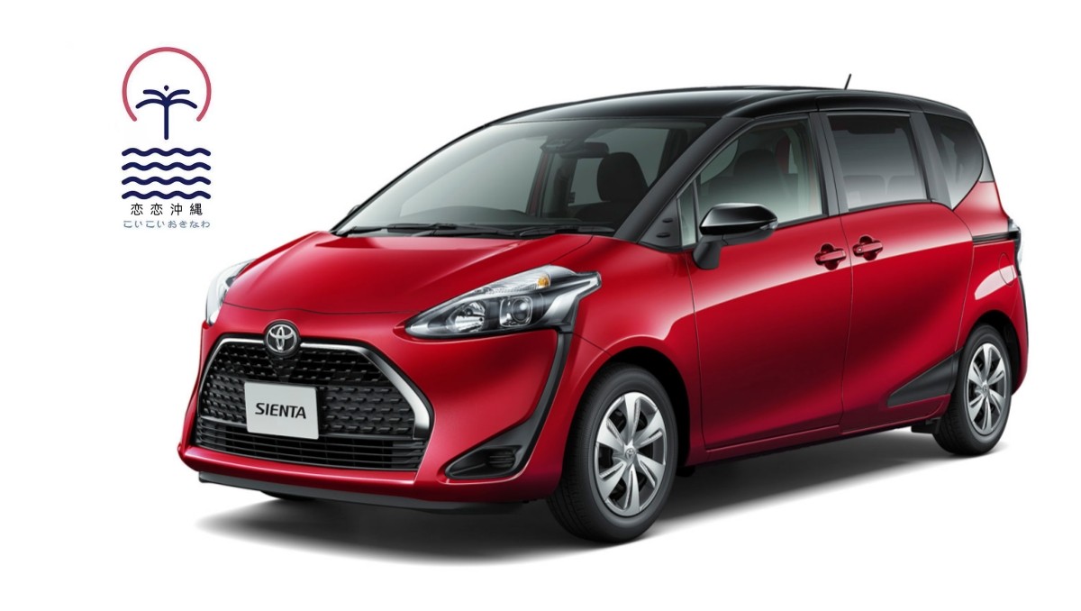 [Free Airport / Akamine Station Shuttle & Basic Liability Coverage Included] Toyota Sienta ★ with Bluetooth & Smartphone Holder