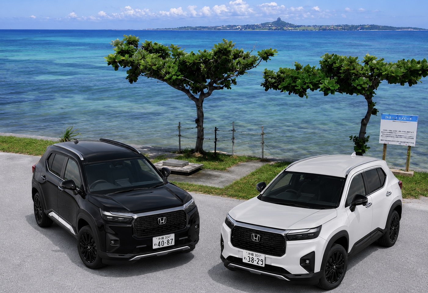 HONDA WR-V: Free taxi transfers from Naha Airport, Kokusai-dori, and nearby hotels—return transfers included!