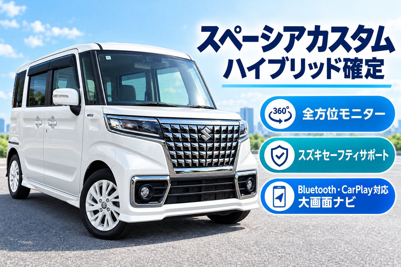 Spacia Custom guaranteed 🌺 Includes free shuttle service between Akamine Station and our office! Smooth departure with no traffic congestion around the airport.